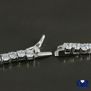 Men's 5 mm 26.50 Carat Diamond Tennis Chain Necklace 14K White Gold 24" - Diamond Rise Jewelry