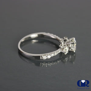 1.15 Ct Round Cut Diamond Engagement Ring In 14k Gold - Diamond Rise Jewelry