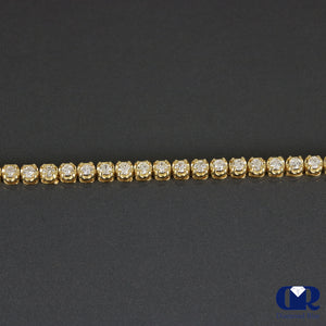 Natural 1.00 Carat Diamond Tennis Bracelet 14K Yellow Gold