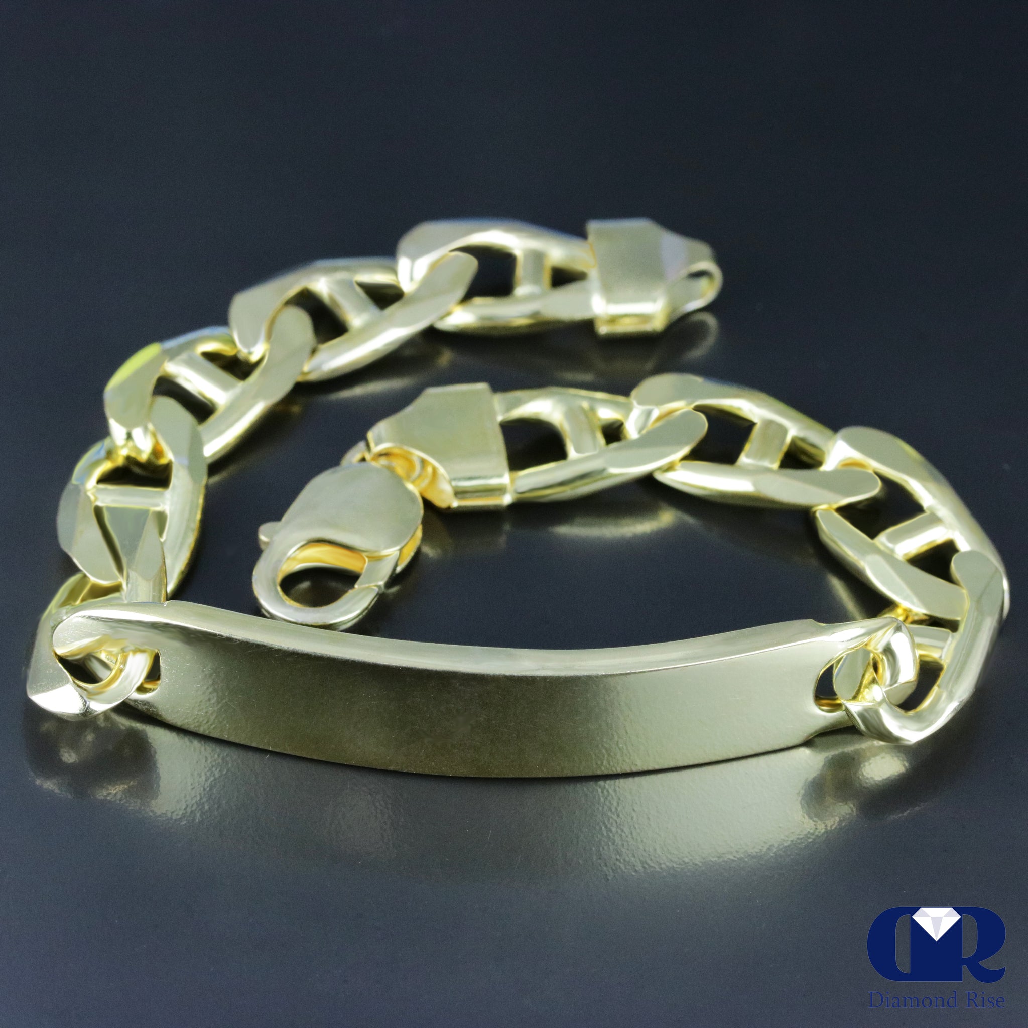 10k Gold Bracelet Mens Miami Cuban Link Box Lock 12mm 7.5 inch REAL Yellow  Gold | eBay