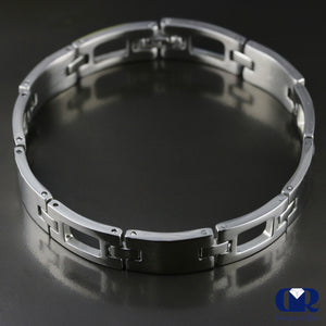 Men's 10.00 mm Pure Sterling Silver Classic Chain Link Bracelet - Diamond Rise Jewelry