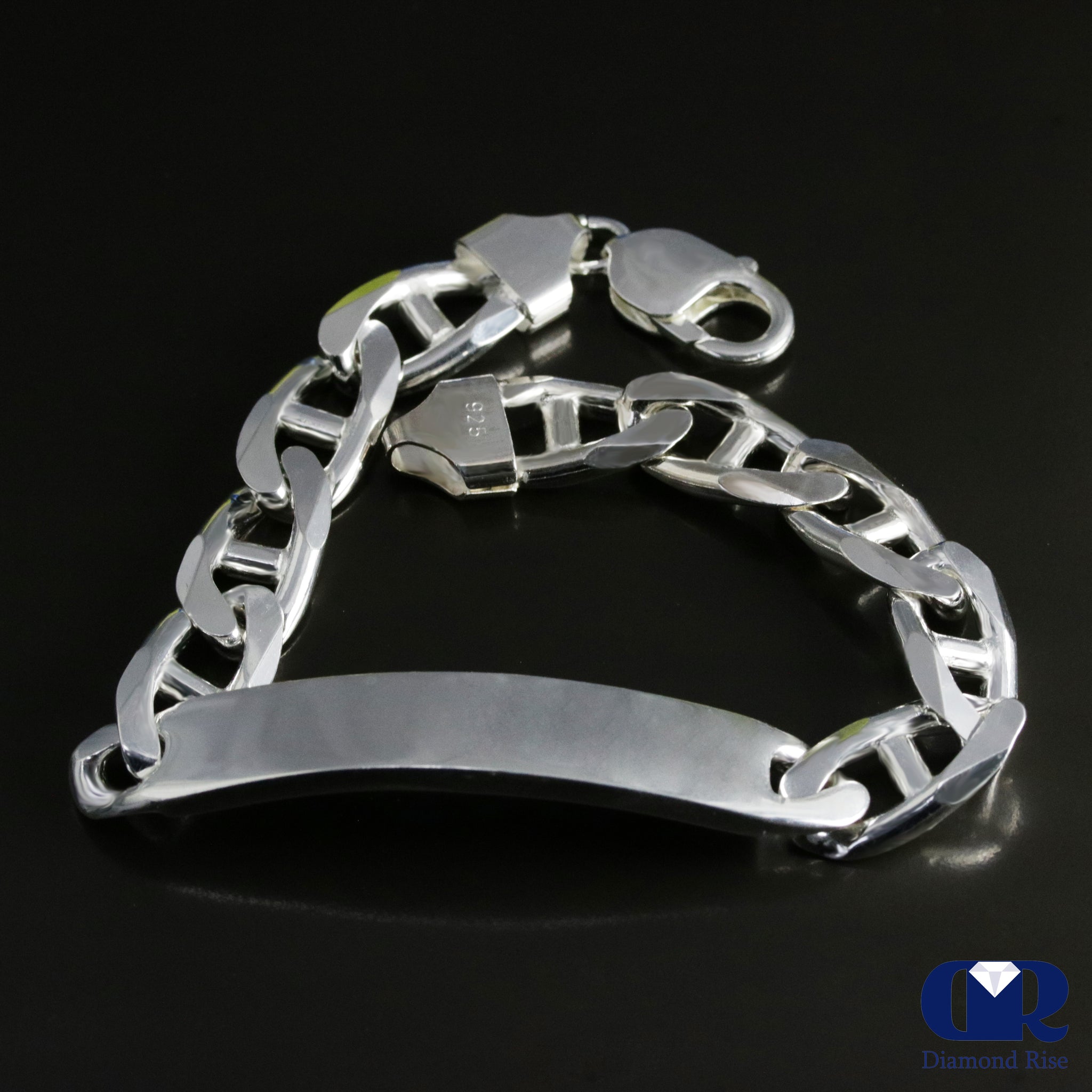 Clara Anti-Tarnish 92.5 Sterling Silver Figaro Bracelet 8.5 inch 20 gm Gift  For Men & Boys : Amazon.in: Jewellery