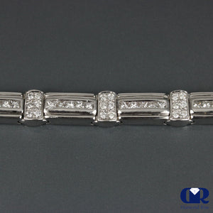 Women's 4.50 Carat Diamond Tennis Bracelet In 14K White Gold - Diamond Rise Jewelry