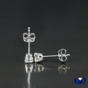 0.22 Carat Round Cut Diamond Stud Earrings In 14K Gold With Post - Diamond Rise Jewelry