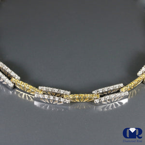 Natural 3.27 Ct Round Cut Diamond Necklace In 14K Gold With 18" - Diamond Rise Jewelry