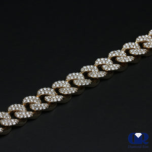 14K Yellow Gold Diamond Miami Cuban Link Chain 22" 10.0 mm 17.30 Ct