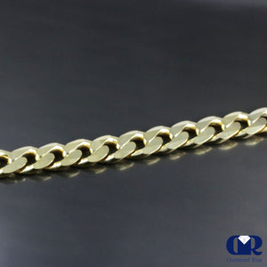 Men's Cuban Chain Necklace In 10K Solid Yellow Gold - Diamond Rise Jewelry