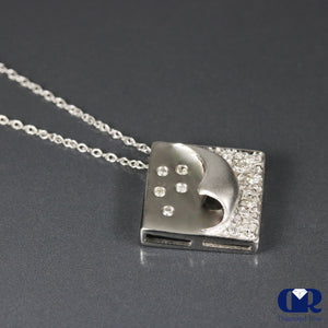 0.20 Carat Round Cut Diamond Pendant Necklace 14K Gold - Diamond Rise Jewelry