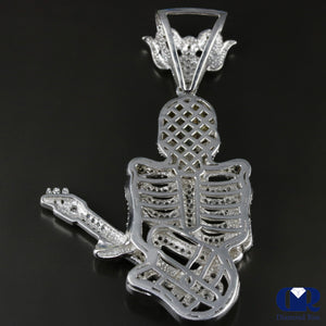Men's Diamond Guitar Skeleton Pendant Hip Hop Jewelry 10K Gold - Diamond Rise Jewelry