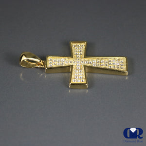 Diamond Cross Pendant In 14K Gold - Diamond Rise Jewelry