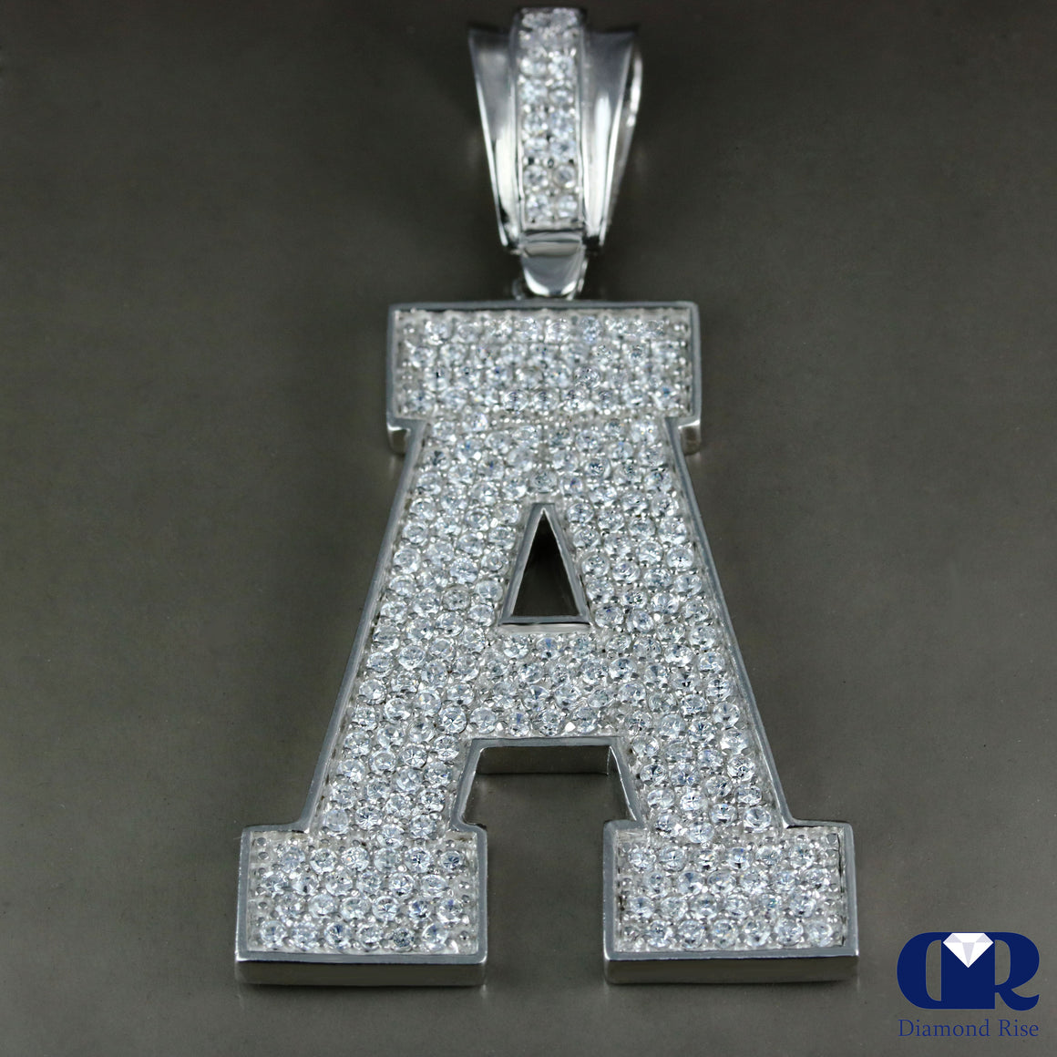 Diamond Initial Letter Pendant In 14K Gold - Diamond Rise Jewelry