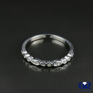 Round Cut Diamond Wedding Ring Band In 14K Gold - Diamond Rise Jewelry