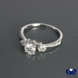 1.15 Ct Round Cut Diamond Engagement Ring In 14k Gold - Diamond Rise Jewelry
