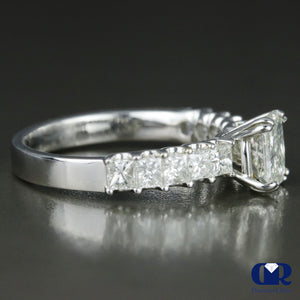 2.00 Carat Radiant Cut Diamond Engagement Ring In 18K White Gold - Diamond Rise Jewelry