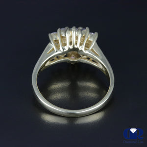0.85 Carat Round Cut Diamond Engagement Ring In 14K Yellow Gold - Diamond Rise Jewelry