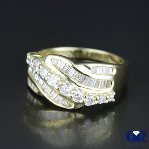 Women's Diamond Cocktail Ring Right Hand Ring In 14K Yellow Gold - Diamond Rise Jewelry