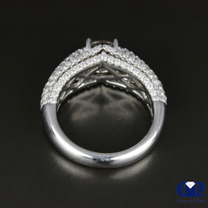 2.55 Carat Round Cut Fancy Brown Diamond Engagement Ring In 18K White Gold - Diamond Rise Jewelry