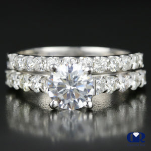 2.22 Ct Round Cut Diamond Engagement Ring Set In 14K Gold - Diamond Rise Jewelry