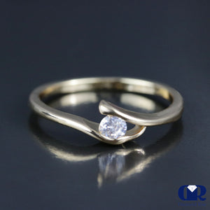 Round Cut Diamond Solitarie Engagement Ring - Diamond Rise Jewelry
