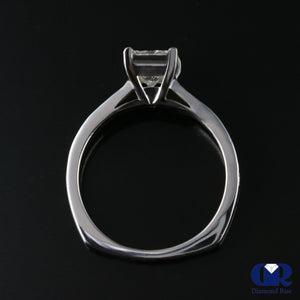 1.41 Carat Princess Cut Diamond Engagement Ring In 14K White Gold - Diamond Rise Jewelry