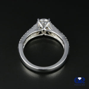 2.09 Carat Round Cut Diamond Engagement Ring In 14K White Gold - Diamond Rise Jewelry