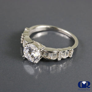 1.78 Ct Round Cut Diamond Engagement In 14K Gold - Diamond Rise Jewelry