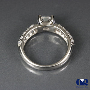 1.68 Carat Round Cut Diamond Engagement Ring 14K White Gold - Diamond Rise Jewelry