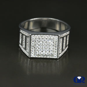 14K White Gold Men's Diamond Pinky Rings - Diamond Rise Jewelry