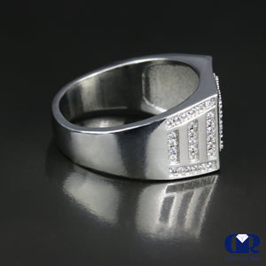 14K White Gold Men's Diamond Pinky Rings - Diamond Rise Jewelry