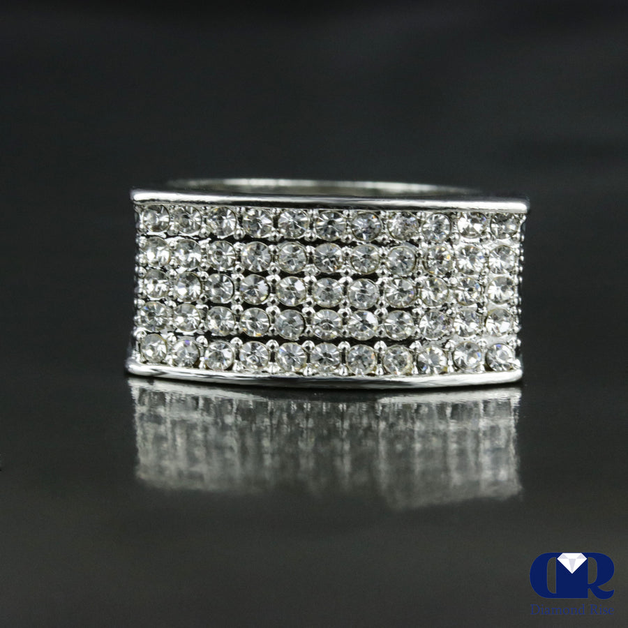Men's Diamond Pinky Ring & Wedding Ring In 14K White Gold - Diamond Rise Jewelry