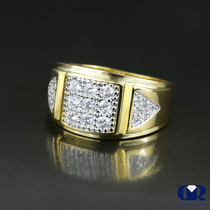 Men's 14K Gold Diamond Pinky Ring - Diamond Rise Jewelry