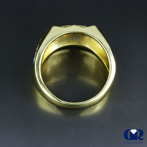 Men's Diamond Pinkie Ring In 14K Yellow Gold - Diamond Rise Jewelry