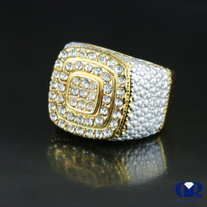 Men's Diamond Pinky Ring In 14K Yellow Gold - Diamond Rise Jewelry