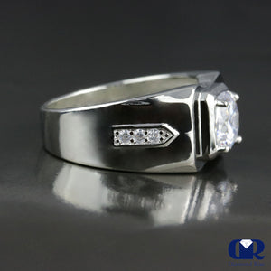 Men's Diamond Rise In 14K White Gold - Diamond Rise Jewelry