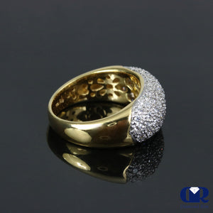 Diamond Anniversary Ring Cocktail Ring In 18K Gold - Diamond Rise Jewelry