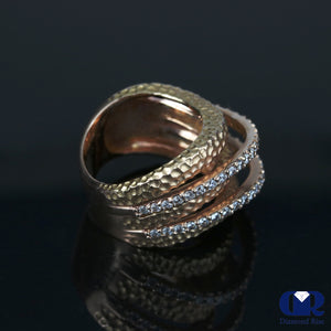 1.00 Ct Diamond Cocktail Ring & Right Hand Ring In 14K Rose Gold - Diamond Rise Jewelry